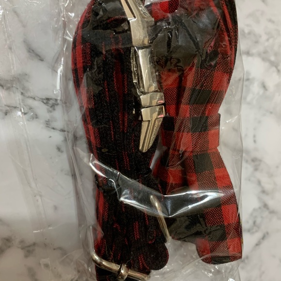 Plaid Dog Collar and Bow - Picture 4 of 5